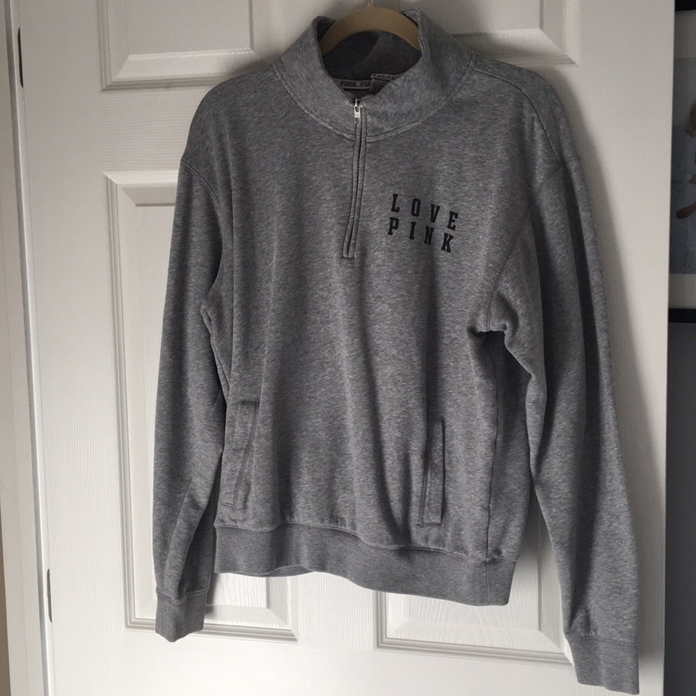 Pink Victoria Secret 1/4 zip jacket